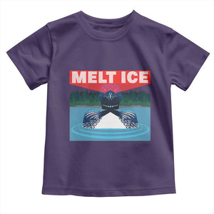 Melt Ice Red Eye Laser Loon Toddler T Shirt Political Resistance Minnesota Protest TS02 Purple Print Your Wear