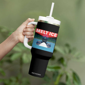 Melt Ice Red Eye Laser Loon Tumbler With Handle Political Resistance Minnesota Protest TS02 Print Your Wear