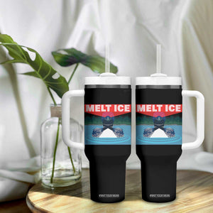 Melt Ice Red Eye Laser Loon Tumbler With Handle Political Resistance Minnesota Protest TS02 Print Your Wear