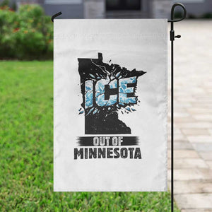 Ice Out of Minnesota Garden Flag MN State Map Abolish Ice Protest TS02 Print Your Wear