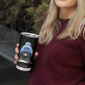 MN Strong Winter Loon with Blue Beanie Tumbler Cup Stand with Minnesota Justice Protest TS02 Print Your Wear
