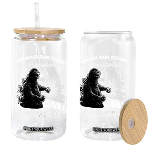 Protect Your Neighbors Abolish Ice Glass Can Monster Resitance Protest Graphic TS02 Print Your Wear
