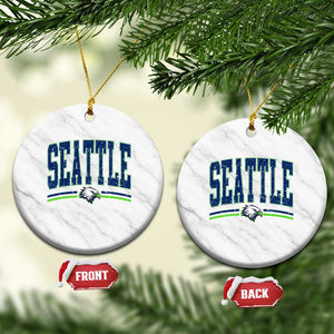 Seattle City Pride Ceramic Ornament Vintage Game Day Sports Fan Style TS02 1pc White Marble Print Your Wear
