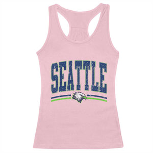 Seattle City Pride Racerback Tank Top Vintage Game Day Sports Fan Style TS02 Light Pink Print Your Wear