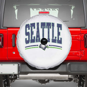 Seattle City Pride Spare Tire Cover Vintage Game Day Sports Fan Style TS02 White Print Your Wear