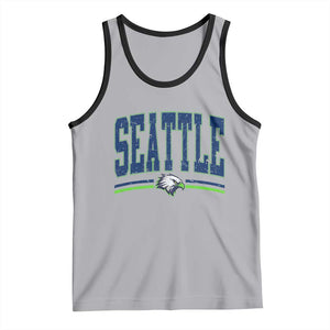 Seattle City Pride Tank Top Vintage Game Day Sports Fan Style TS02 Athletic Heather Black Print Your Wear