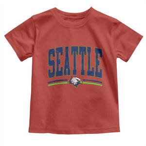 Seattle City Pride Toddler T Shirt Vintage Game Day Sports Fan Style TS02 Red Print Your Wear