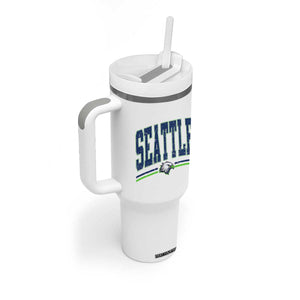 Seattle City Pride Tumbler With Handle Vintage Game Day Sports Fan Style TS02 Print Your Wear