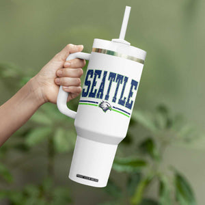 Seattle City Pride Tumbler With Handle Vintage Game Day Sports Fan Style TS02 Print Your Wear