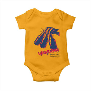 Warriors Come Out to Play Baby Onesie Energetic Game Day Patriot Motivation TS02 Gold Print Your Wear