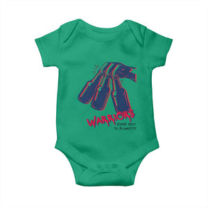 Warriors Come Out to Play Baby Onesie Energetic Game Day Patriot Motivation TS02 Irish Green Print Your Wear