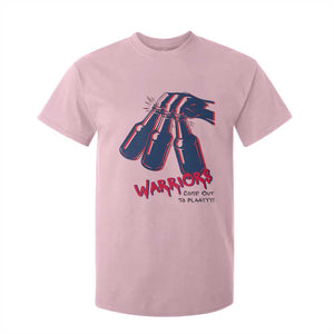 Warriors Come Out to Play T Shirt For Kid Energetic Game Day Patriot Motivation TS02 Light Pink Print Your Wear