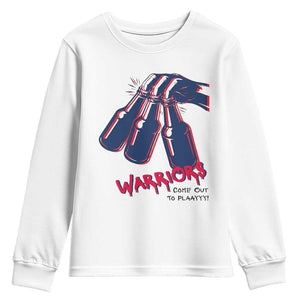 Warriors Come Out to Play Youth Sweatshirt Energetic Game Day Patriot Motivation TS02 White Print Your Wear