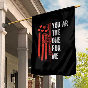 You AR The One for Me Garden Flag Patriotic Valentine Gun Romantic Rifle and Flag TS02 Print Your Wear