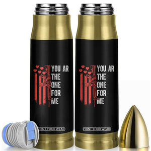 You AR The One for Me Bullet Tumbler Patriotic Valentine Gun Romantic Rifle and Flag TS02 Black Print Your Wear