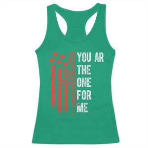 You AR The One for Me Racerback Tank Top Patriotic Valentine Gun Romantic Rifle and Flag TS02 Irish Green Print Your Wear