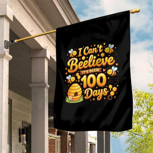 I Can't Believe It's Been 100 Days of School Cute Bee Garden Flag TS02 Print Your Wear