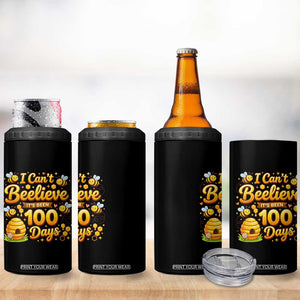 I Can't Believe It's Been 100 Days of School Cute Bee 4 in 1 Can Cooler Tumbler TS02 Print Your Wear