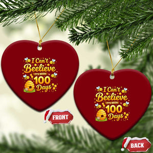 I Can't Believe It's Been 100 Days of School Cute Bee Ceramic Ornament TS02 Print Your Wear