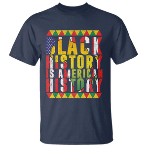 Black History is American History T Shirt Patriotic African Pride TS02 Navy Print Your Wear
