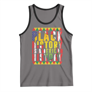 Black History is American History Tank Top Patriotic African Pride TS02 Deep Heather Black Print Your Wear