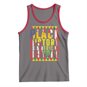 Black History is American History Tank Top Patriotic African Pride TS02 Deep Heather Red Print Your Wear