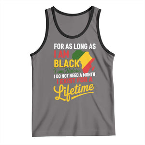 I Am Black History I Exist for a Lifetime Tank Top Black Pride African American Empowerment TS02 Deep Heather Black Print Your Wear