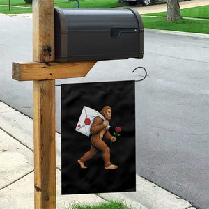 Funny Valentine Bigfoot with Heart Sack Bag Garden Flag Romantic Sasquatch Love Letter Valentines Day TS02 Print Your Wear
