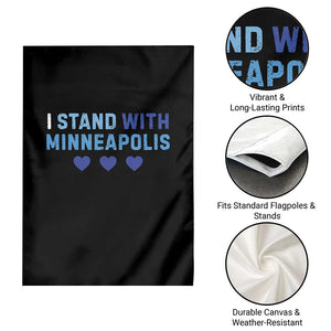 I Stand With Minneapolis Garden Flag Blue Heart Solidarity Support Minnesota Strong TS02 Print Your Wear