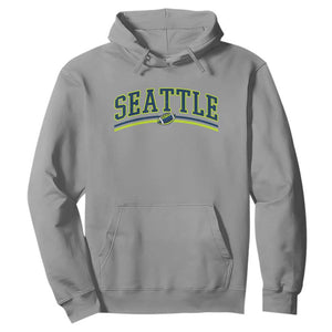 Vintage Seattle Pride Retro Varsity Athletic Style Graphic Hoodie Game Day Sports Fan