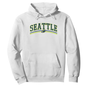 Vintage Seattle Pride Retro Varsity Athletic Style Graphic Hoodie Game Day Sports Fan