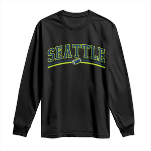 Vintage Seattle Pride Retro Varsity Athletic Style Graphic Long Sleeve Shirt Game Day Sports Fan