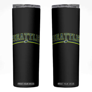 Vintage Seattle Pride Retro Varsity Athletic Style Graphic Skinny Tumbler Game Day Sports Fan
