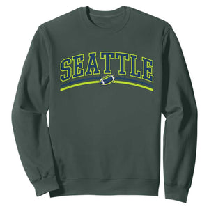 Vintage Seattle Pride Retro Varsity Athletic Style Graphic Sweatshirt Game Day Sports Fan