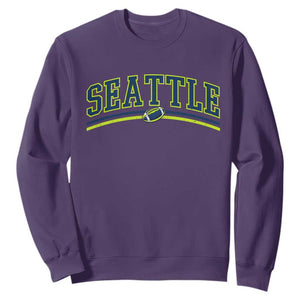 Vintage Seattle Pride Retro Varsity Athletic Style Graphic Sweatshirt Game Day Sports Fan