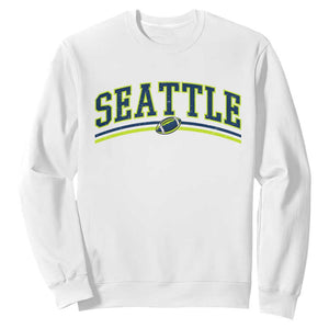 Vintage Seattle Pride Retro Varsity Athletic Style Graphic Sweatshirt Game Day Sports Fan