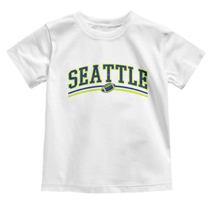 Vintage Seattle Pride Retro Varsity Athletic Style Graphic Toddler T Shirt Game Day Sports Fan