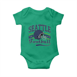 Classic Seattle Athletic Helmet Graphic Baby Onesie Vintage Game Day Sports Fan