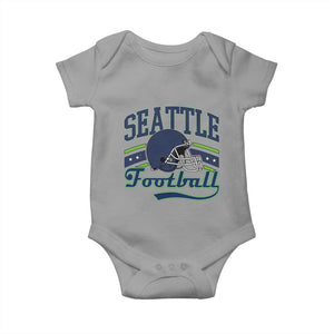 Classic Seattle Athletic Helmet Graphic Baby Onesie Vintage Game Day Sports Fan
