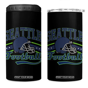 Classic Seattle Athletic Helmet Graphic 4 in 1 Can Cooler Tumbler Vintage Game Day Sports Fan
