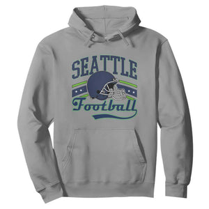 Classic Seattle Athletic Helmet Graphic Hoodie Vintage Game Day Sports Fan