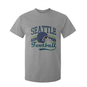 Classic Seattle Athletic Helmet Graphic T Shirt For Kid Vintage Game Day Sports Fan