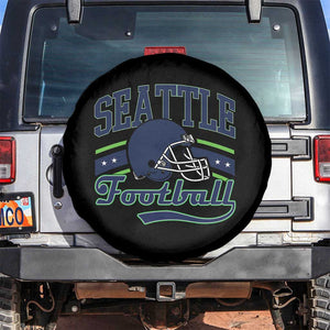 Classic Seattle Athletic Helmet Graphic Spare Tire Cover Vintage Game Day Sports Fan