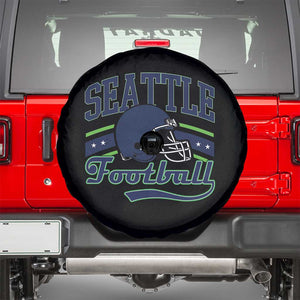 Classic Seattle Athletic Helmet Graphic Spare Tire Cover Vintage Game Day Sports Fan