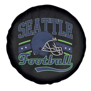 Classic Seattle Athletic Helmet Graphic Spare Tire Cover Vintage Game Day Sports Fan