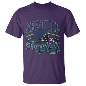 Classic Seattle Athletic Helmet Graphic T Shirt Vintage Game Day Sports Fan