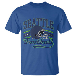 Classic Seattle Athletic Helmet Graphic T Shirt Vintage Game Day Sports Fan