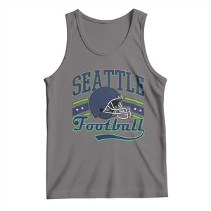 Classic Seattle Athletic Helmet Graphic Tank Top Vintage Game Day Sports Fan