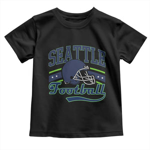 Classic Seattle Athletic Helmet Graphic Toddler T Shirt Vintage Game Day Sports Fan