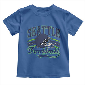 Classic Seattle Athletic Helmet Graphic Toddler T Shirt Vintage Game Day Sports Fan